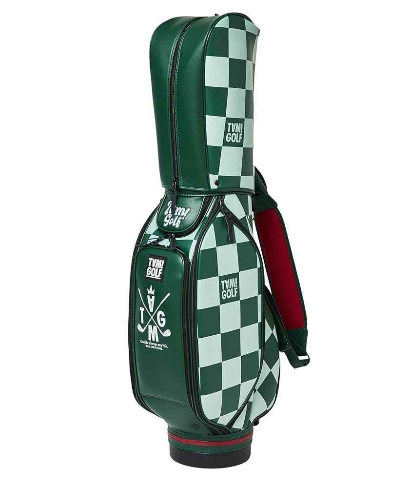 Amazon | TAM!GOLF チェック柄キャディバッグ カートタイプ 9